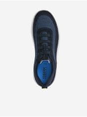 Geox Tmavomodré pánske topánky so semišovými detailmi Geox Spherica 44
