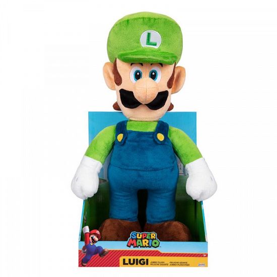 Super Mario - Luigi plyšový, veľkosť Jumbo 30 cm