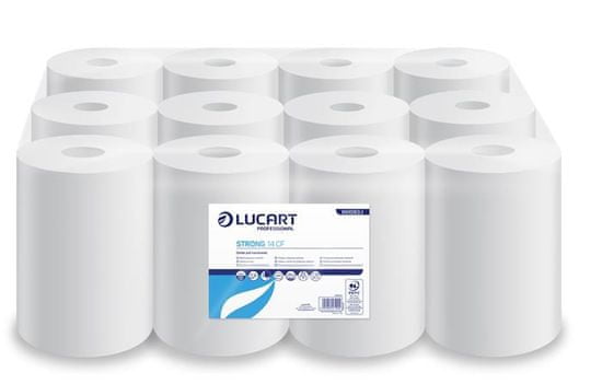 Lucart Professional Papierové uteráky "Strong 14 CF", biela, rolka (255 útržkov), 2 vrstvové, 861093