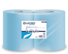 Lucart Professional Uteráky "Strong Blue 3500", modré, papierové, role, 3 vrstvové, 851323