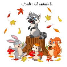 IZMAEL Samolepka na stenu/Tapeta Woodland Animals KP16406