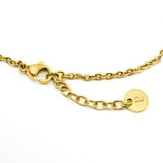 Pierre Lannier Romantický pozlátený náhrdelník s achátom Multiples BJ06A0211