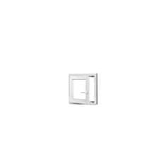 TROCAL Plastové okno | 55x55 cm (550x550 mm) | biele | otváravé aj sklopné | ľavé