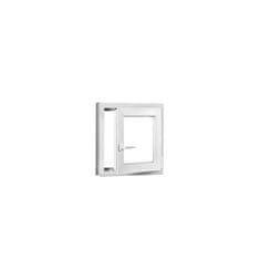 TROCAL Plastové okno | 80 x 80 cm (800 x 800 mm) | biele | otváravé aj sklopné | pravé