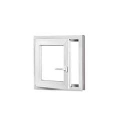TROCAL Plastové okno | 120x120 cm (1200x1200 mm) | biele | otváravé aj sklopné | ľavé