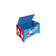 Arditex Detský drevený nábytok 2v1 MICKEY MOUSE Lavica / Box na hračky, WD14005