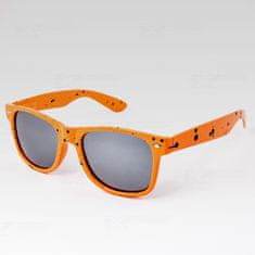 Oem slnečné okuliare Nerd kaňka oranžové s čiernymi okuliarmi