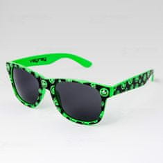 Oem slnečné okuliare Nerd smajlík zelená