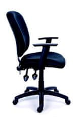 MAYAH Manažérska stolička, textilná, čierna základňa, MaYAH "Active", čierna, 11296-03 BLACK