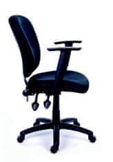 MAYAH Manažérska stolička, textilná, čierna základňa, MaYAH "Active", čierna, 11296-03 BLACK
