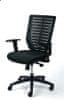 Manažérska stolička "Superstar", textilná, čierna, čierna základňa, CM3004N-2 BLACK