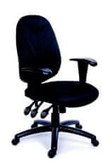 MAYAH Manažérska stolička, textilná, čierna základňa, MaYAH, "Energetic", čierna, 10012-02 BLACK