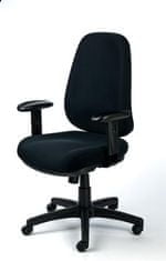 MAYAH Manažérska stolička "Bubble", textilná, čierna, čierna základňa, CM1023 BLACK