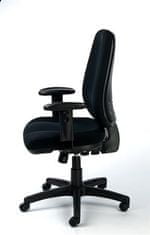 MAYAH Manažérska stolička "Bubble", textilná, čierna, čierna základňa, CM1023 BLACK