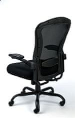 MAYAH Manažérska stolička "Grande", textilná, čierna, čierna základňa, 11778-01