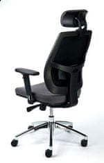 MAYAH Manažérska stolička "Grace", textilná, čierna, CM4002S GRAY