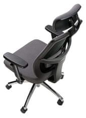 MAYAH Manažérska stolička "Grace", textilná, čierna, CM4002S GRAY