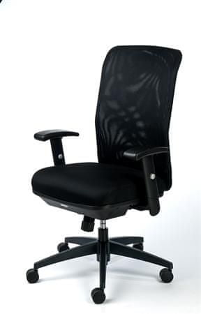 MAYAH Manažérska stolička "Jumpy", textilná, čierna, čierna základňa, 11539-02