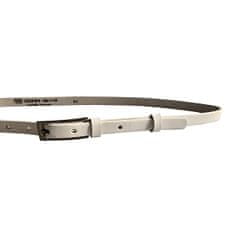 Penny Belts Dámsky kožený opasok 15-1-00 White (Dĺžka opasku 105 cm)