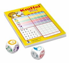Schmidt Detská hra s kockami Kniffel Kids v plechovej krabičke