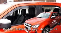 HEKO Deflektory / ofuky okien pre Infiniti D-MAX III 2020-vyššie 4ks