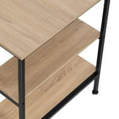 tectake Počítačový stôl Canton 120x60x75,5cm - Industrial svetlé drevo, dub Sonoma
