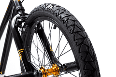 S'COOL Detský BMX bicykel XtriX 40 čierny/zlatý (od 120cm)