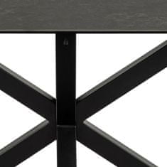 Design Scandinavia Jedálenský stôl Heaven, 160 cm, čierna
