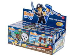 Mikro Trading Stavebnice BuildMeUp, Pirates bricks 96, 103 kusov v krabici 4druhy 8ks v DBX