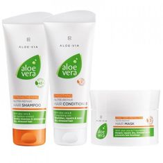 LR Health & Beauty LR Aloe Vera Nutri-Repair šampón na vlasy 200 ml + kondicionér na vlasy 200 ml + vlasová maska 200 ml