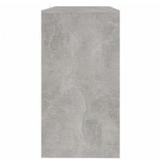 Petromila vidaXL Konzolový stolík betónovo-sivý 89x41x76,5 cm oceľový