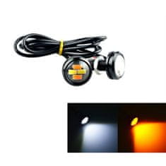 motoLEDy DRL LED denné svetlá + kontrolka oranžová 2 ks 12V 160lm