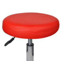 Vidaxl Kancelárske stoličky 2 ks červené 35,5x98 cm umelá koža