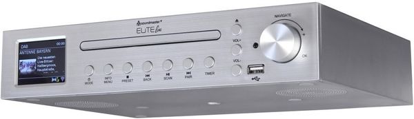 kuchynský rádioprijímač soundmaster ICD2200SI wlan wifi Bluetooth usb dab plus tuner fm tuner snooze sleep ekvalizér pekný dizajn fajn zvuk budík