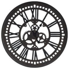 Vidaxl 321465 Wall Clock Black 70 cm MDF