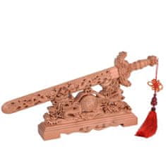 Feng shui Harmony Ručne vyrezávaný meč z broskyňového dreva