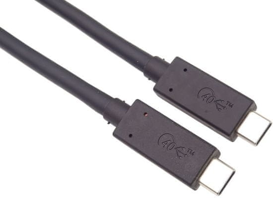 PremiumCord kábel USB4 / Thunderbolt 3, USB 4.0, 8K@60Hz, PD 100W, 0.5m