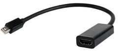 Gembird CABLEXPERT kábel red. miniDisplayport na HDMI, M/F, čierna