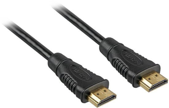 PremiumCord kábel HDMI A - HDMI A M/M 5m zlacené konektory