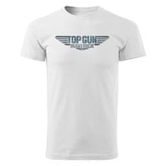 Grooters Pánske tričko Top Gun: Maverick - Logo, biele Veľkosť: XL