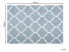 Beliani Bavlnený koberec 160 x 230 cm modrý YALOVA
