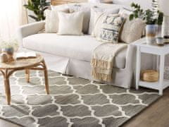 Beliani Bavlnený koberec 160 x 230 cm sivý YALOVA