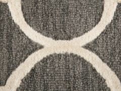 Beliani Bavlnený koberec 140 x 200 cm sivý YALOVA