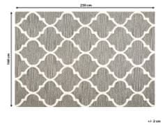 Beliani Bavlnený koberec 160 x 230 cm sivý YALOVA