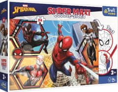 Trefl Obojstranné puzzle Spiderman ide do akcie SUPER MAXI 24 dielikov