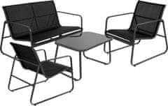 ProGarden Záhradný nábytok lavica + 2 stoličky a stôl PROGARDEN sada 4 ks