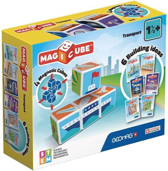 Geomag Magnetické kocky Magicube Dopravné prostriedky