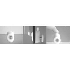 Mereo Kora Lite sprchovací kút, R550, 80x80x185 cm, chróm ALU, sklo číre 4 mm CK35133Z - Mereo