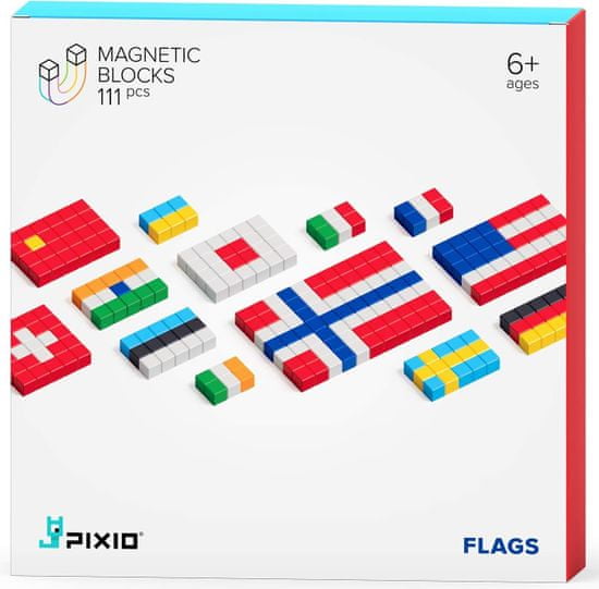 PIXIO Flags magnetická stavebnica