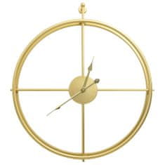 Petromila vidaXL Nástenné hodiny zlaté 52 cm železo